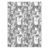 Chinoiserie toile schwarz-weiß     tischdecke (Vorderseite)