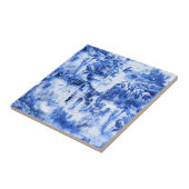 Chinoiserie-Toilette, blaue Weide, blaue China Fliese (Seite)