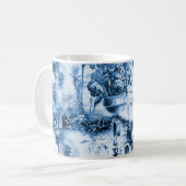 Chinoiserie-Toilette, blaue Weide, blaue China   Kaffeetasse (Vorderseite Links)