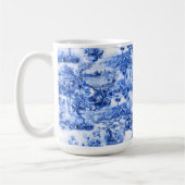 Chinoiserie-Toilette, blaue Weide, blaue China   Kaffeetasse (Links)