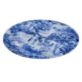 Chinoiserie-Toilette, blaue Weide, blaue China   Schneidebrett (Ecke)