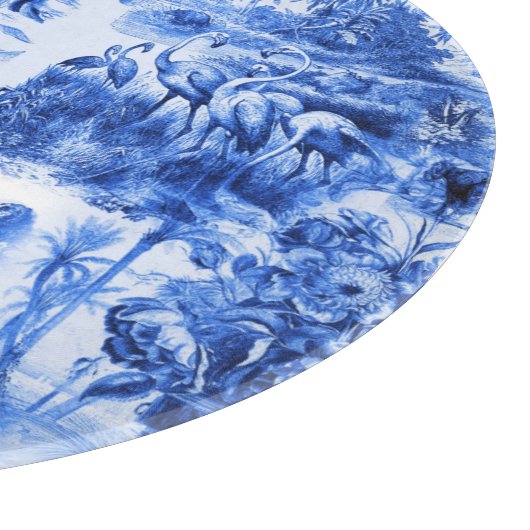Chinoiserie-Toilette, blaue Weide, blaue China   Schneidebrett (Ecke)