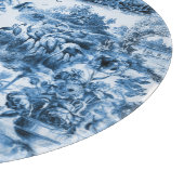 Chinoiserie-Toilette, blaue Weide, blaue China Schneidebrett (Ecke)