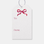 Chinoiserie Topiary Christmas, Blue White Holiday Geschenkanhänger (Rückseite)