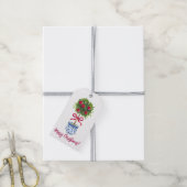 Chinoiserie Topiary Christmas, Custom Holiday Geschenkanhänger (Mit Garn)