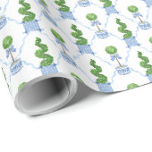 Chinoiserie Topiary Geschenkpapier (Rolleneckpunkt)