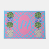 Chinoiserie Topiary Ginger Jar Jars Doormat Fußmatte (Vorderseite)