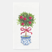 Chinoiserie Topiary Holiday Napkins Serviette (Vorderseite)