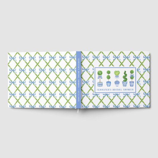 Chinoiserie Topiary | PERSONALISIERT Gästebuch (Voll)