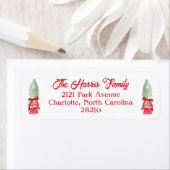 Chinoiserie Topiary Rücksendeadresse (Insitu)