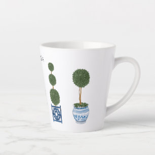Chinoiserie Topiary Tree Keramik Milchtasse
