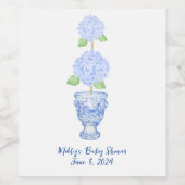 Chinoiserie Topiary Wine Label Weinetikett (Einzelnes Label)