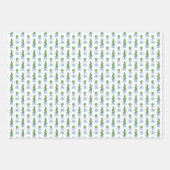 Chinoiserie Topiary Wrapping Paper Geschenkpapier Set (Vorderseite)