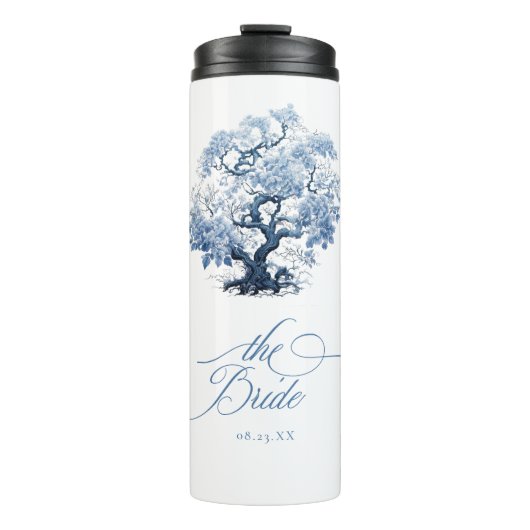 Chinoiserie Tree Motif The Bride ID1094 Thermosbecher (Vorderseite)