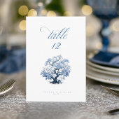 Chinoiserie Tree Motif Tischnummern ID1094