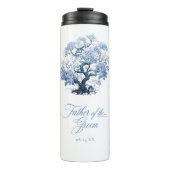 Chinoiserie Tree Motif Vater des Groom ID1094 Thermosbecher (Vorderseite)