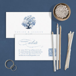 Chinoiserie Tree Motif Wedding Website-ID1094 Begleitkarte