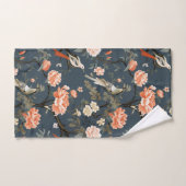 Chinoiserie über Denim Blue Badhandtuch Set (Handtuch)