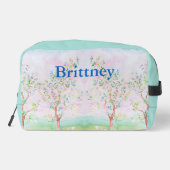 Chinoiserie-Uferfarbe Waschbeutel (Rückseite)