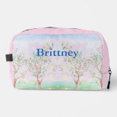 Chinoiserie-Uferfarbe Waschbeutel (Vorderseite)