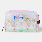 Chinoiserie-Uferfarbe Waschbeutel (Rückseite)