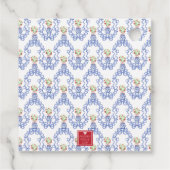 Chinoiserie Vase of Red Strawberries Geschenkanhänger (Rückseite)