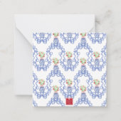 Chinoiserie Vase Red Strawberry - Geschenkgutschei Mitteilungskarte (Rückseite)