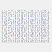 Chinoiserie Vases of Red Strawberries and Blue Bow Geschenkpapier Set (Vorderseite 3)