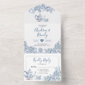 Chinoiserie Viktorianisch Tee Party Einladung zur  (Innen Boden)