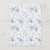 Chinoiserie Viktorianisch Toile Begleitkarte (Rückseite)