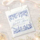 Chinoiserie Viktorianisches blaues Brautparty Geschenktütchen (Ausgeschnitten)