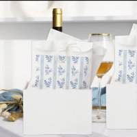 Chinoiserie Vintag gestreift Blau und Weiß