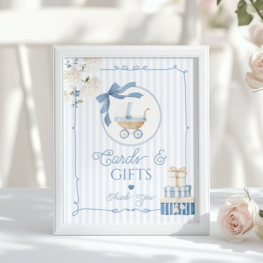 Chinoiserie Vintage Carriage Cards and Gifts Poster