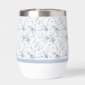 Chinoiserie Vintage Floral Blue Wedding (Rückseite)