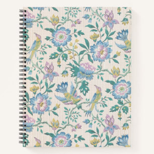 Chinoiserie Vintage Vogel Florales Pastellmuster Notizblock