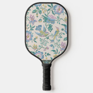 Chinoiserie Vintage Vogel Florales Pastellmuster Pickleball Schläger