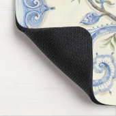 Chinoiserie-Vogel Mousepad von Kate McRostie (Ecke)