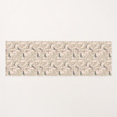 Chinoiserie Vögel und Blattrot Rosa Yogamatte (Vorderseite (Horizontal))