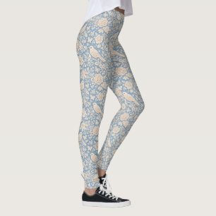 Chinoiserie-Vogel- und Blumen-nahtloses Muster Leggings