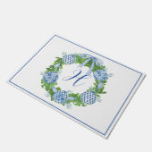 Chinoiserie Wasserfarben Fußmatte (Schrägansicht)