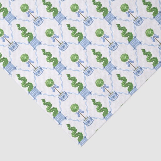 Chinoiserie Wasserfarbenes Thema Seidenpapier (Ausschnitt)