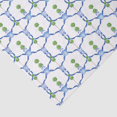 Chinoiserie Wasserfarbtopisie Gewebe Seidenpapier (Ausschnitt)