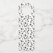 Chinoiserie Watercolor Bow Cheetah Flaschenanhänger (Rückseite)