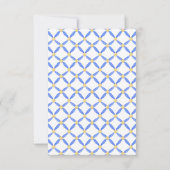 Chinoiserie Watercolor Chic Bunny Danke Karte (Rückseite)