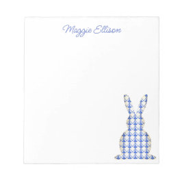Chinoiserie Watercolor Chic Bunny Notepad Notizblock