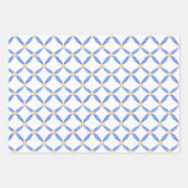 Chinoiserie Watercolor Chic Eggs and Bunnies Wrapp Geschenkpapier Set (Vorderseite)