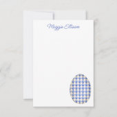 Chinoiserie Watercolor Chic Eggs Dankeskarte (Vorderseite)