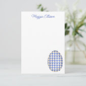 Chinoiserie Watercolor Chic Eggs Dankeskarte (Stehend Vorderseite)