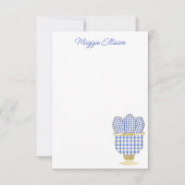 Chinoiserie Watercolor Chic Eggs Dankeskarte (Vorderseite)