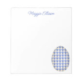 Chinoiserie Watercolor Chic Ei Notepad Notizblock (Vorderseite)